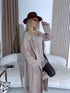 Knitted cardigan "NOBODY 7782" - DARK BEIGE